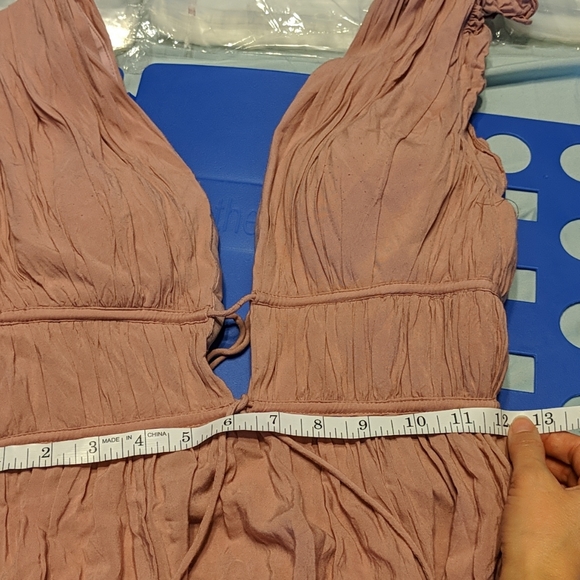 Azazie Blush Bridesmaid Dress Sz A2 - Picture 9 of 16